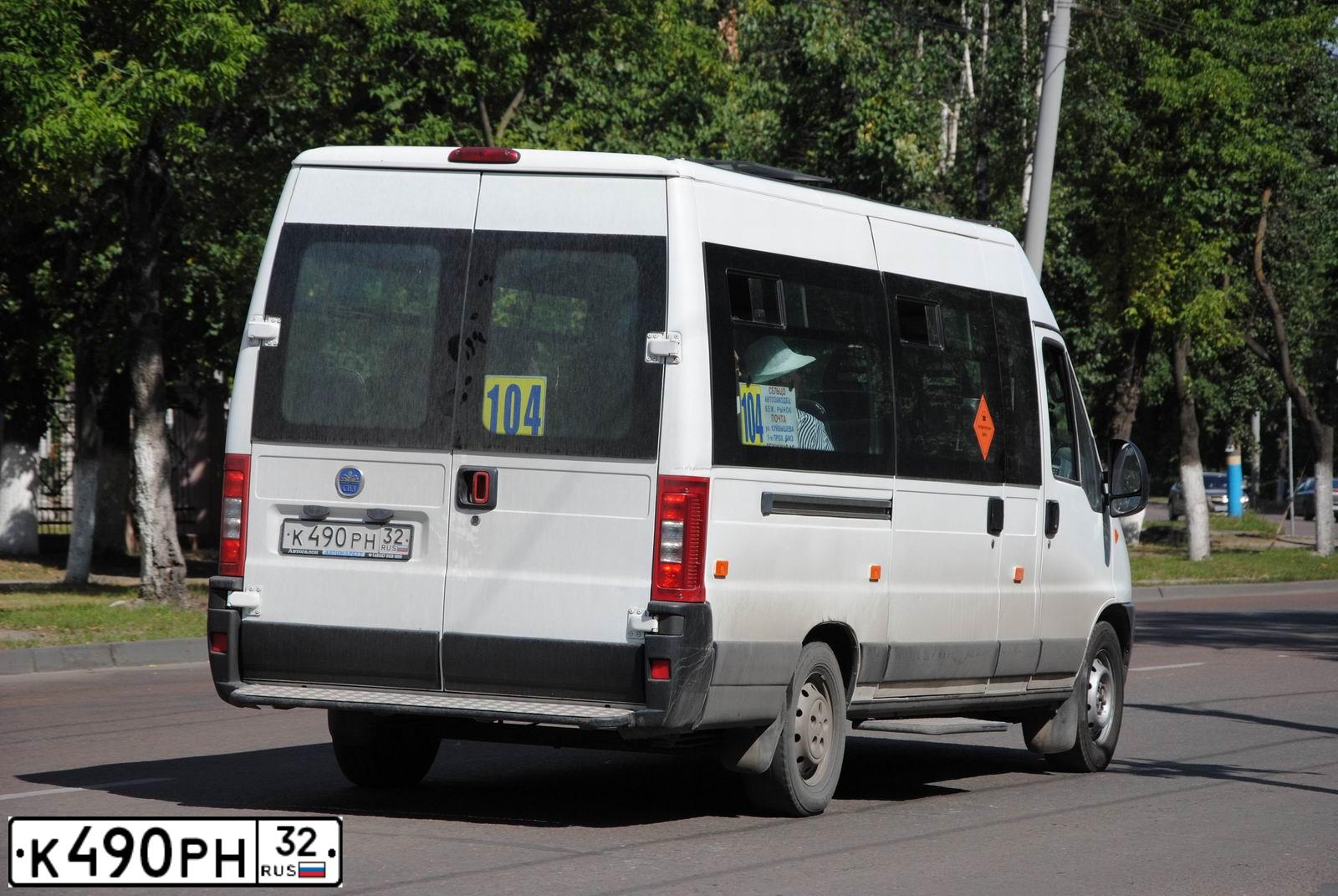 Фото автомобиля FIAT DUCATO, 2010 — госномер Р622ВН32. Цвет: БЕЛЫЙ