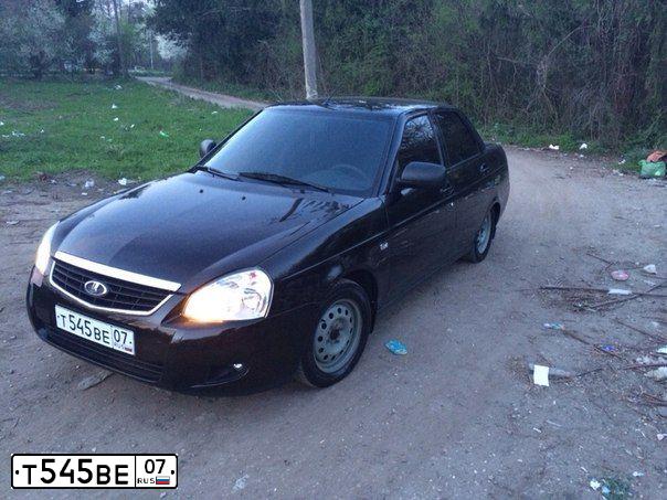 Фото автомобиля LADA 2170 PRIORA, 2011 — госномер Т545ВЕ07. Цвет: СИНЕ-ЧЕРНЫЙ