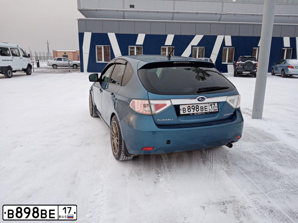Фото автомобиля SUBARU IMPREZA, 2008 — госномер С346ТС716. Цвет: синий