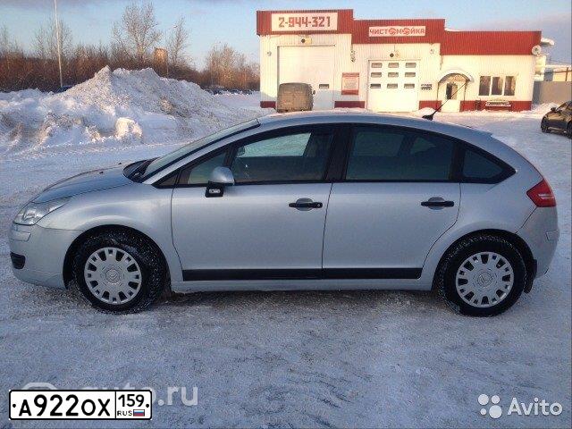 Фото автомобиля CITROEN C4, 2007 — госномер М693КР159. Цвет: СЕРЕБРИСТЫЙ