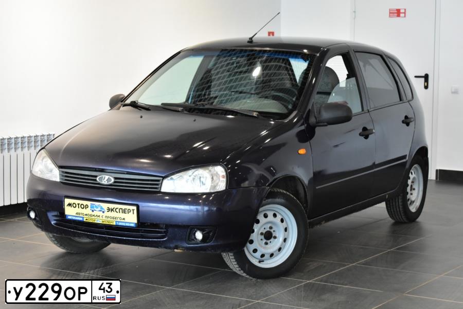 Фото автомобиля LADA 1119 KALINA, 2008 — госномер У229ОР43. Цвет: Темный Сине-Фиолетовый
