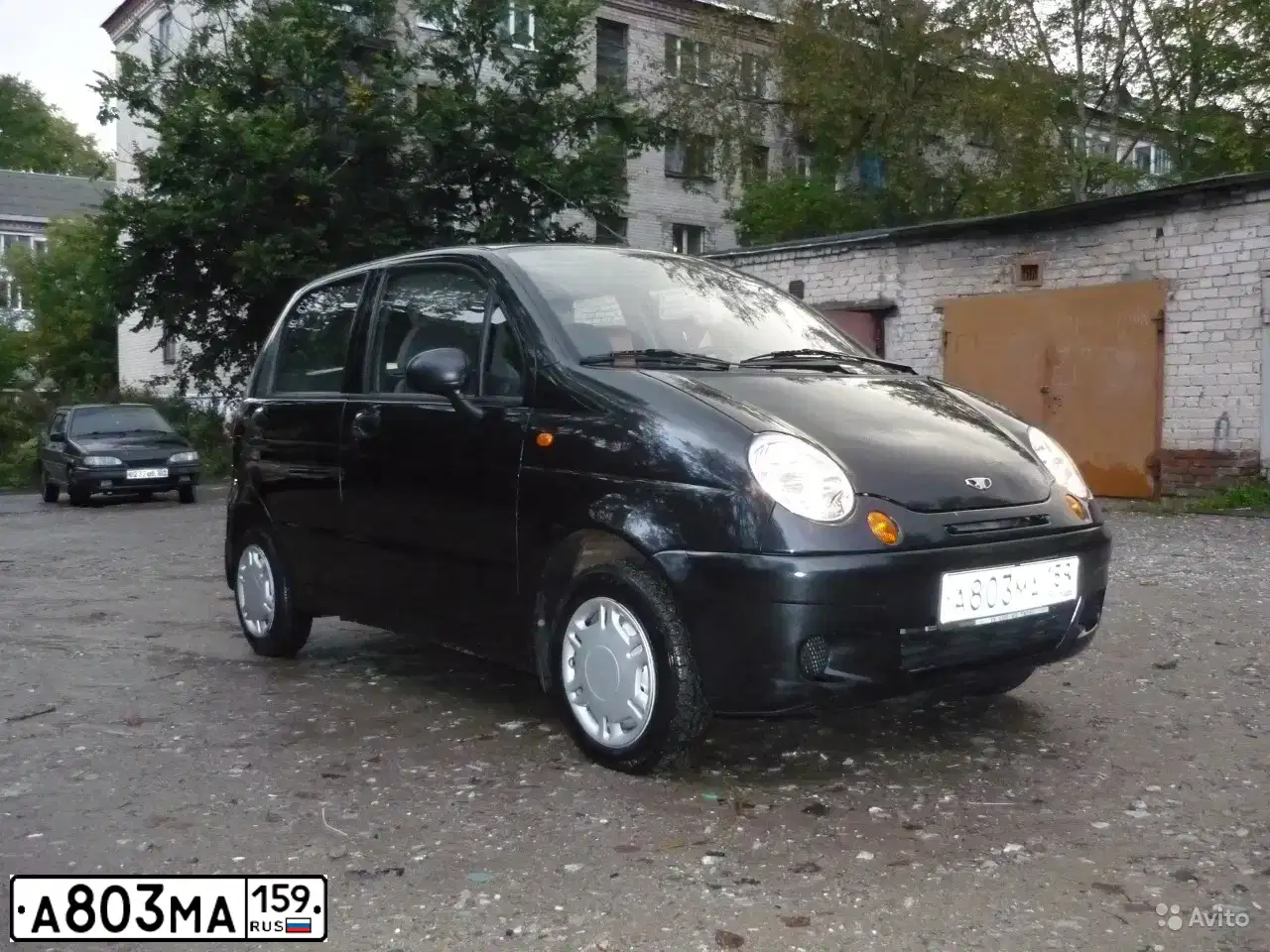 Фото автомобиля DAEWOO MATIZ, 2010 — госномер А803МА159. Цвет: БЛЕДНО-ЧЕРНЫЙ