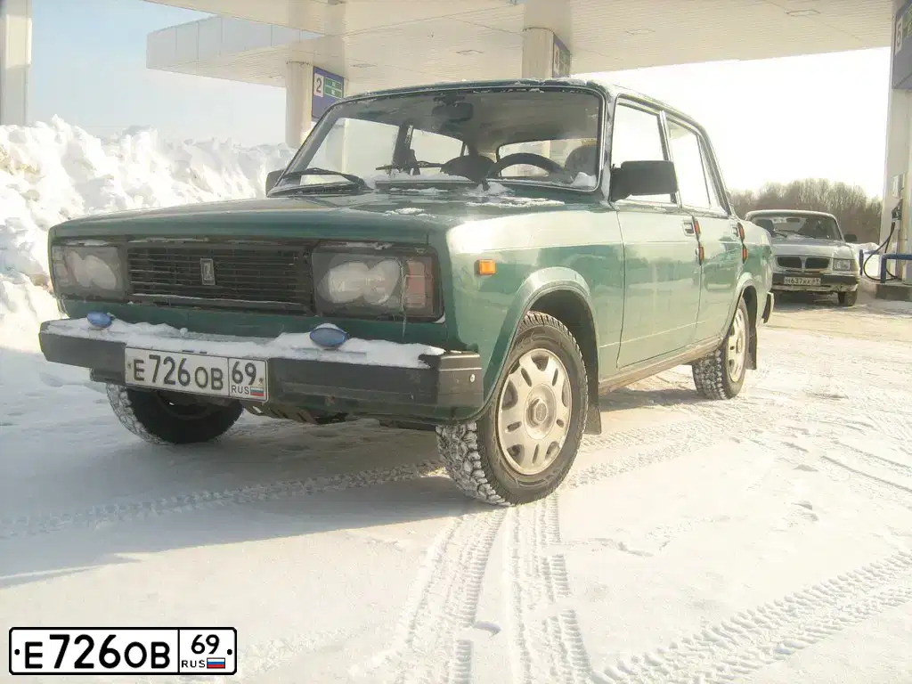 Фото автомобиля LADA 2105, 2005 — госномер О579МН71. Цвет: ЗЕЛЕНЫЙ