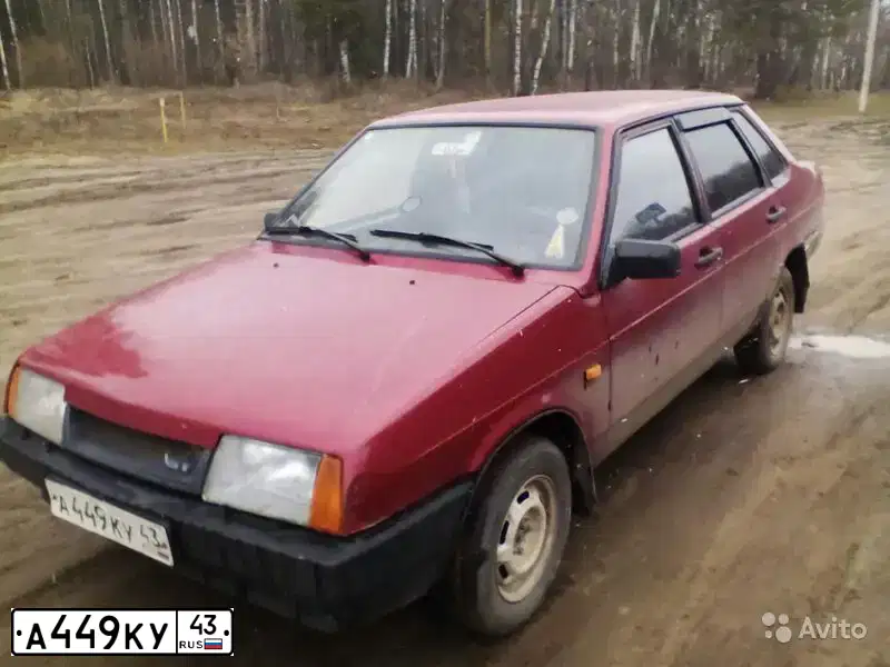 Фото автомобиля LADA 2109 SAMARA, 2000 — госномер В245СА43. Цвет: Красный