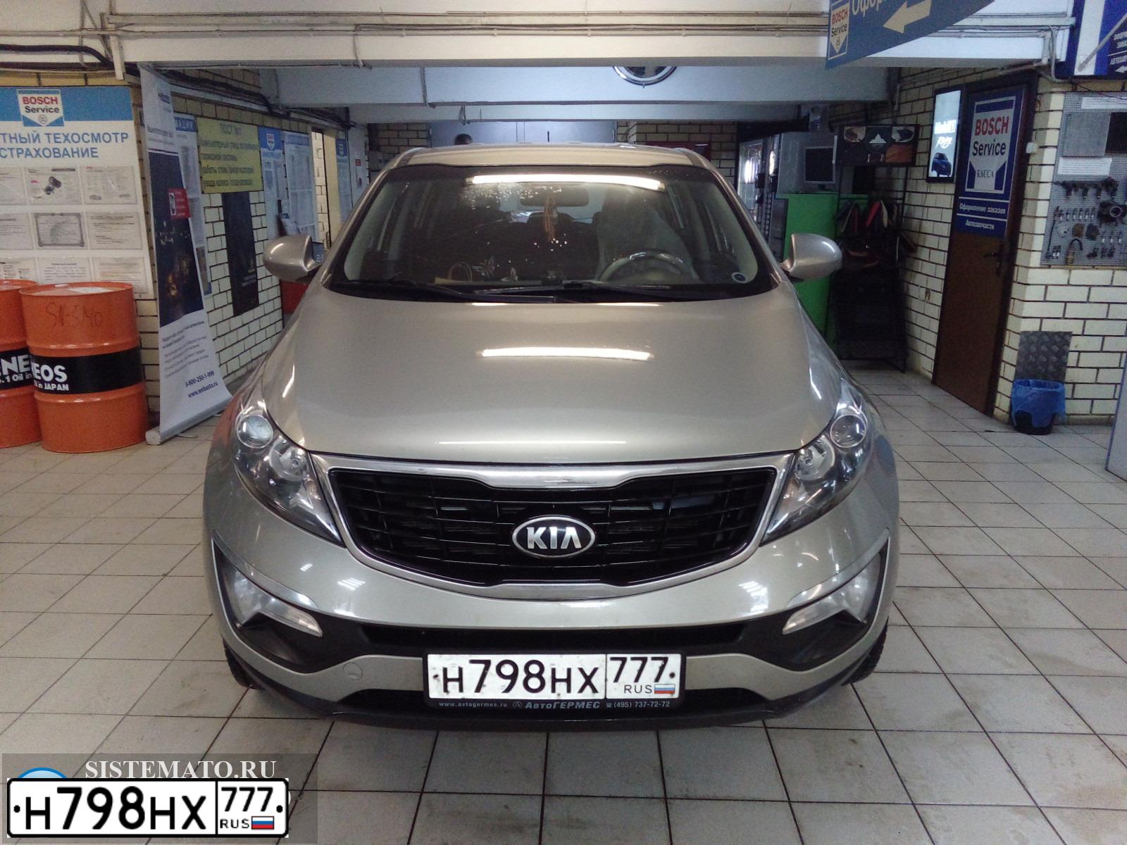 Фото автомобиля KIA SLS (SPORTAGE,SL,SLS), 2015 — госномер Р714ОК46. Цвет: Серый