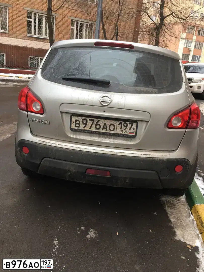Фото автомобиля NISSAN QASHQAI, 2007 — госномер В976АО197. Цвет: СЕРЫЙ МЕТАЛЛИК