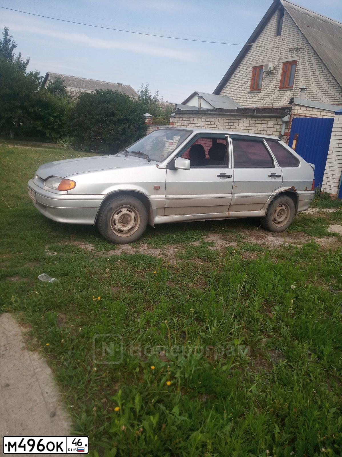 Фото автомобиля LADA 2114 SAMARA, 2007 — госномер М496ОК46. Цвет: Светло-Серебристый металлик