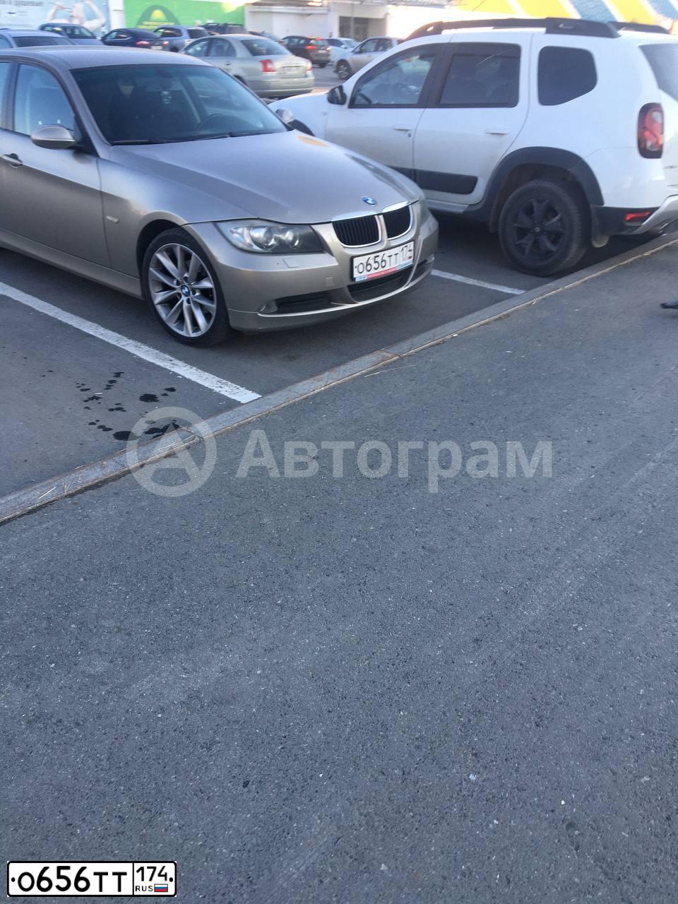 Фото автомобиля BMW SERIE 3, 2008 — госномер О656ТТ174. Цвет: БЕЖЕВЫЙ