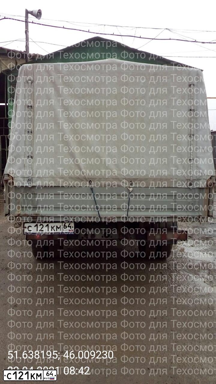 Фото автомобиля ГАЗ 33021, 2000 — госномер С121КМ64. Цвет: ЖЕЛТО БЕЛЫЙ