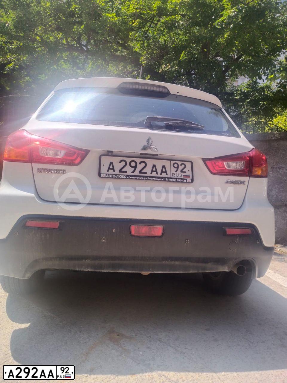 Фото автомобиля MITSUBISHI МIТSUВISНI АSХ 2.0, 2012 — госномер А292АА92