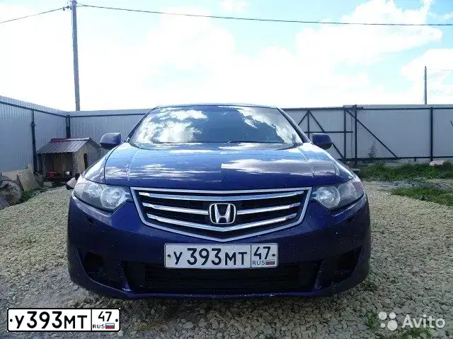 Фото автомобиля ХОНДА АССОRD, 2008 — госномер У393МТ47. Цвет: ТЕМНО-СИНИЙ