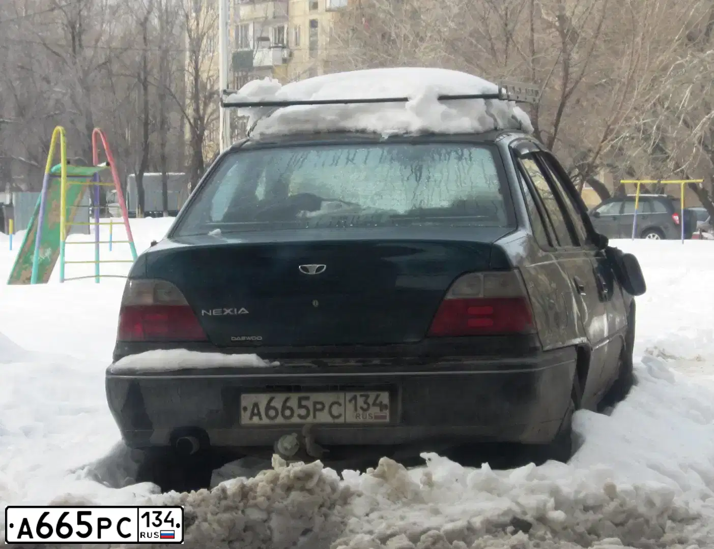 Фото автомобиля DAEWOO NEXIA, 1999 — госномер А665РС134. Цвет: ЗЕЛЕНЫЙ ПЕРЛАМУТРОВЫЙ