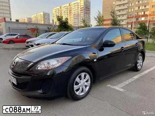Фото автомобиля MAZDA 3, 2011 — госномер С088АМ77. Цвет: ЧЕРНЫЙ