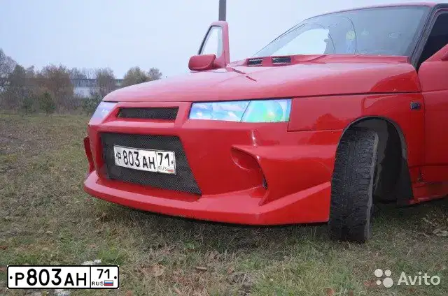 Фото автомобиля LADA 2110, 2002 — госномер К166ХН71. Цвет: Красный