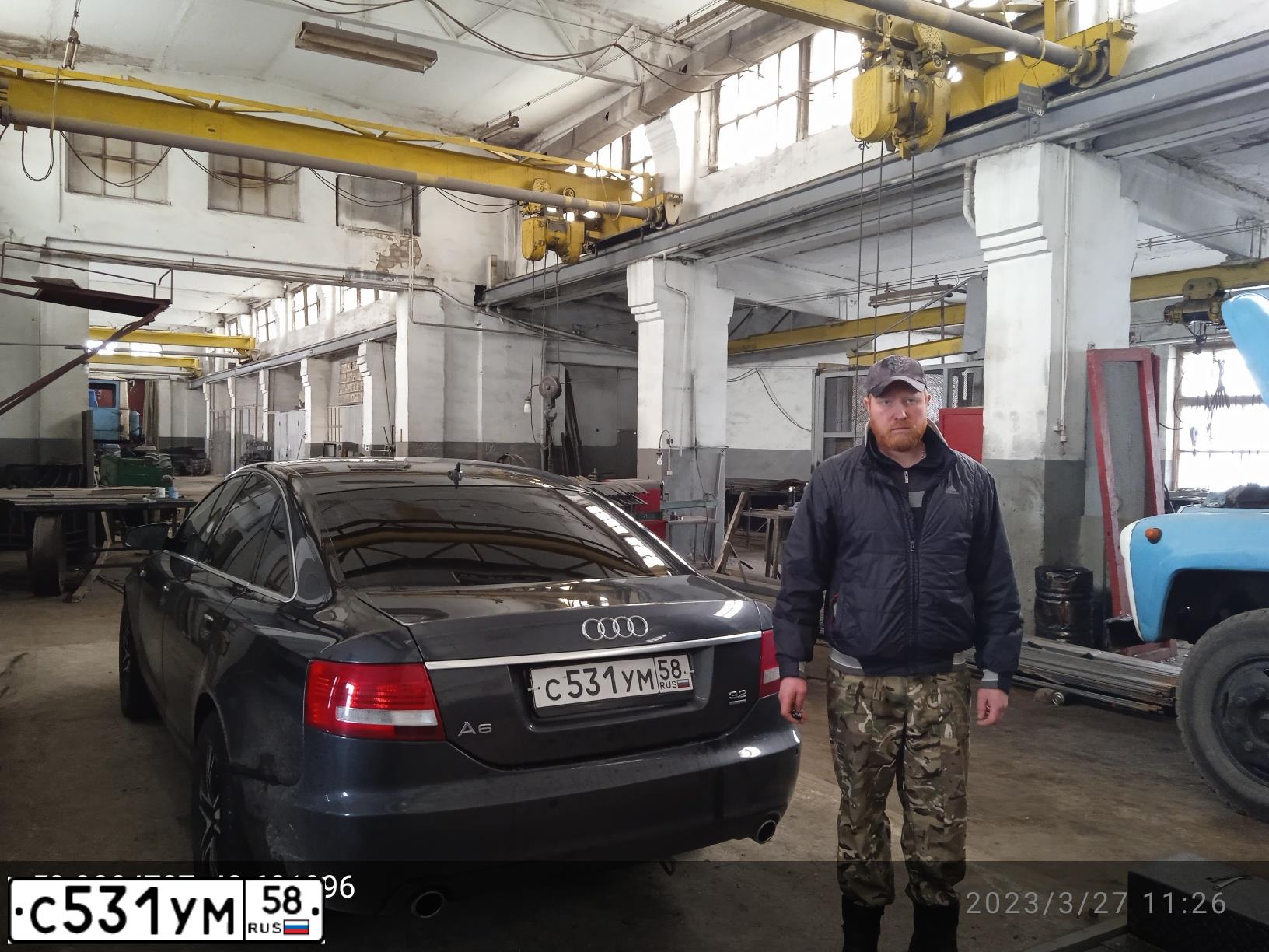 Фото автомобиля AUDI A6, 2006 — госномер С531УМ58. Цвет: ТЕМНО-СЕРЫЙ
