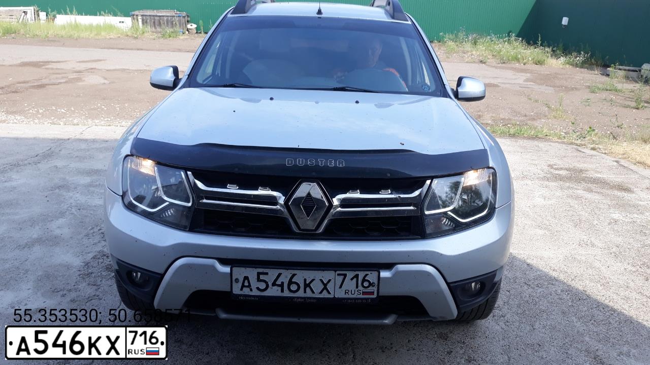 Фото автомобиля RENAULT DUSTER, 2016 — госномер А546КХ716. Цвет: СВЕТЛО-СЕРЫЙ