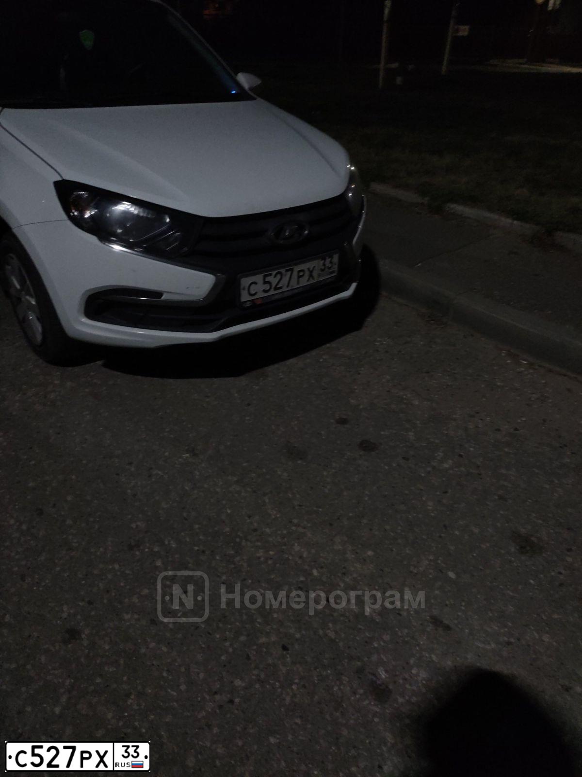 Фото автомобиля LADA 2190 GRANTA, 2018 — госномер С527РХ33