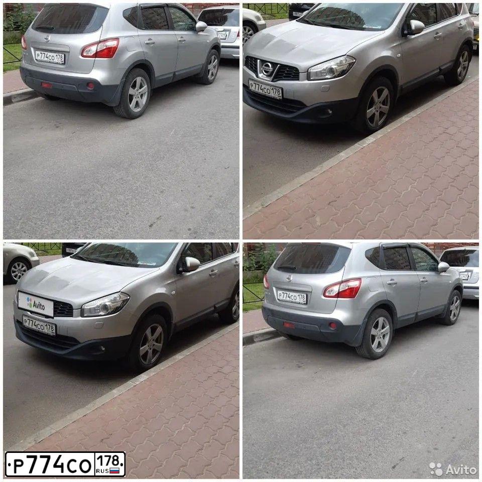 Фото автомобиля NISSAN QASHQAI, 2013 — госномер Р774СО178. Цвет: СЕРЕБРИСТЫЙ