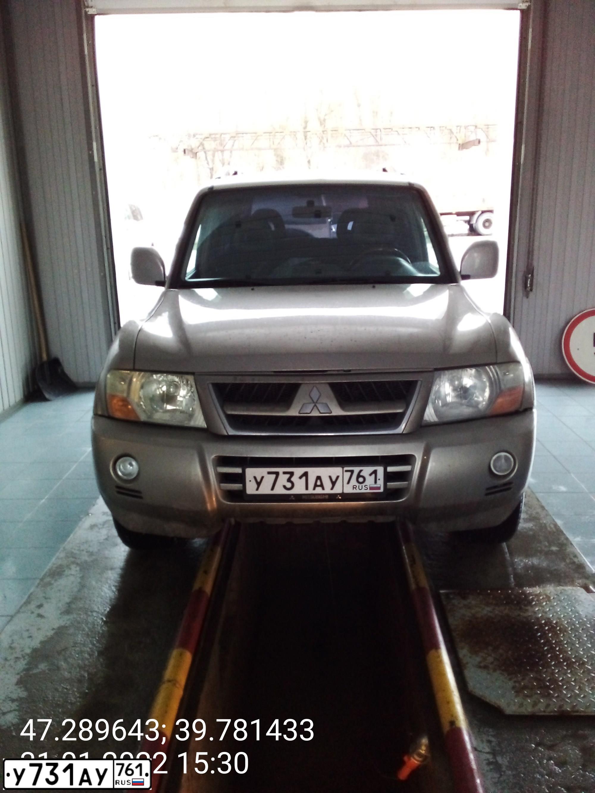 Фото автомобиля MITSUBISHI PAJERO, 2004 — госномер Н203ОО761