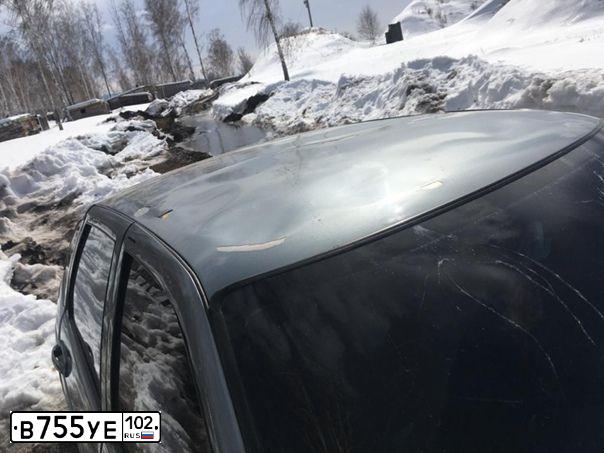 Фото автомобиля LADA 2112, 2007 — госномер В755УЕ102. Цвет: СРЕДНИЙ-СЕРО-ЗЕЛЕНЫЙ