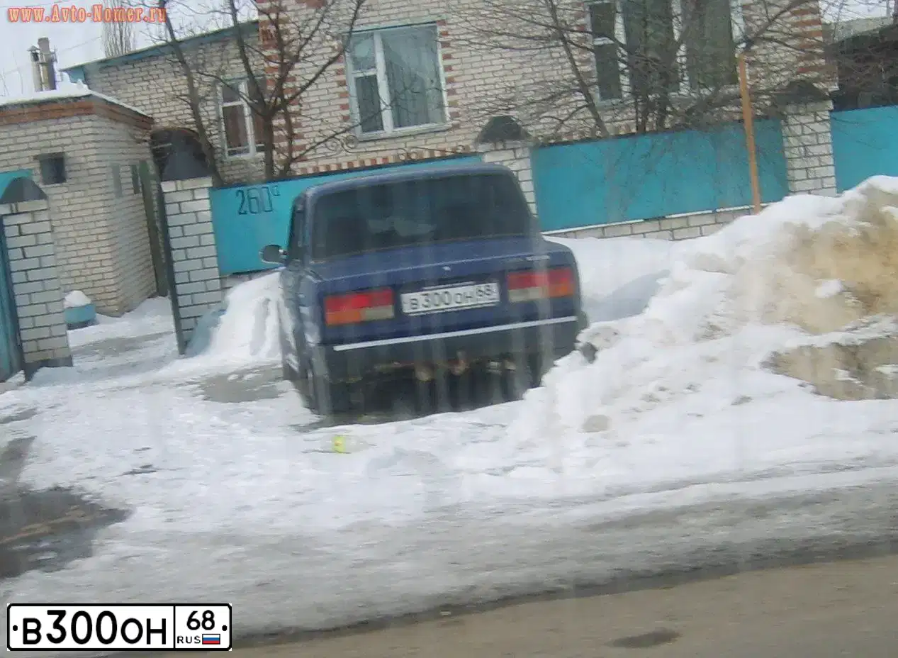 Фото автомобиля CHEVROLET AVEO, 2008 — госномер В300ОН68. Цвет: ЧЕРНЫЙ