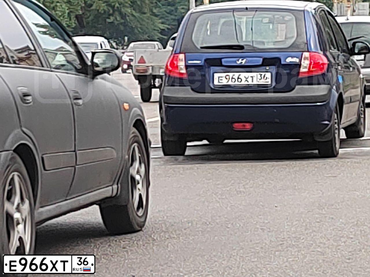 Фото автомобиля HYUNDAI GETZ, 2007 — госномер О362НТ36. Цвет: СИНИЙ
