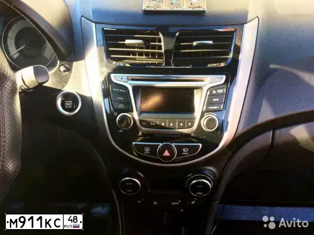 Фото автомобиля HYUNDAI SOLARIS, 2014 — госномер М911КС48. Цвет: Коричневый