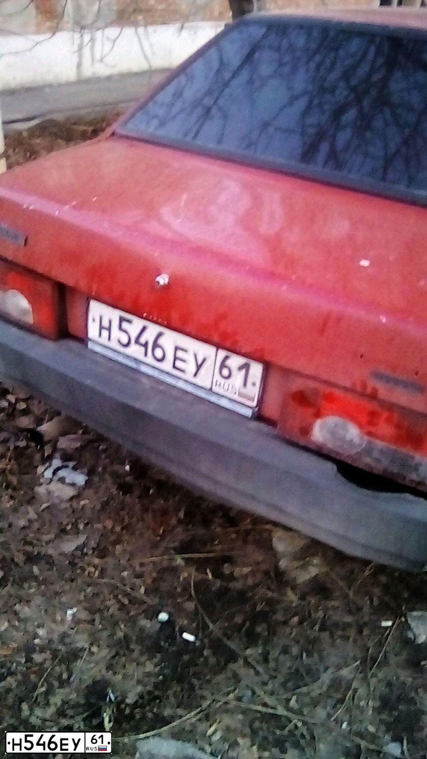Фото автомобиля LADA 2109 SAMARA, 1987 — госномер К301КР761. Цвет: ВИШНЕВЫЙ