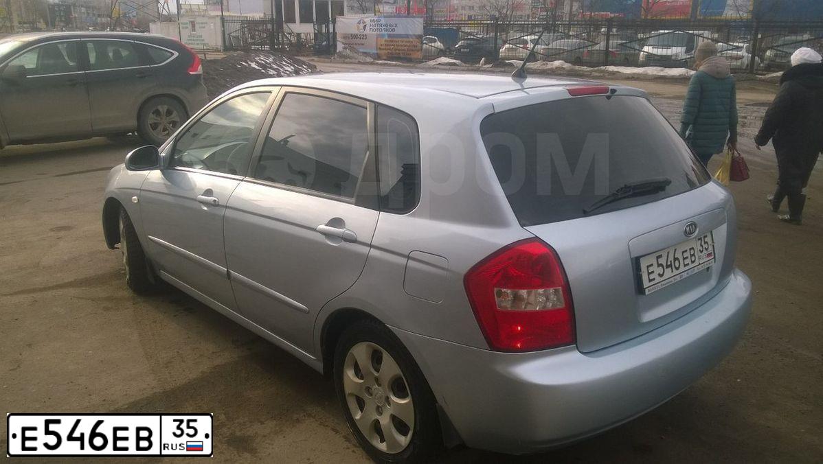Фото автомобиля KIA CERATO, 2006 — госномер В007АС35. Цвет: Серебристый