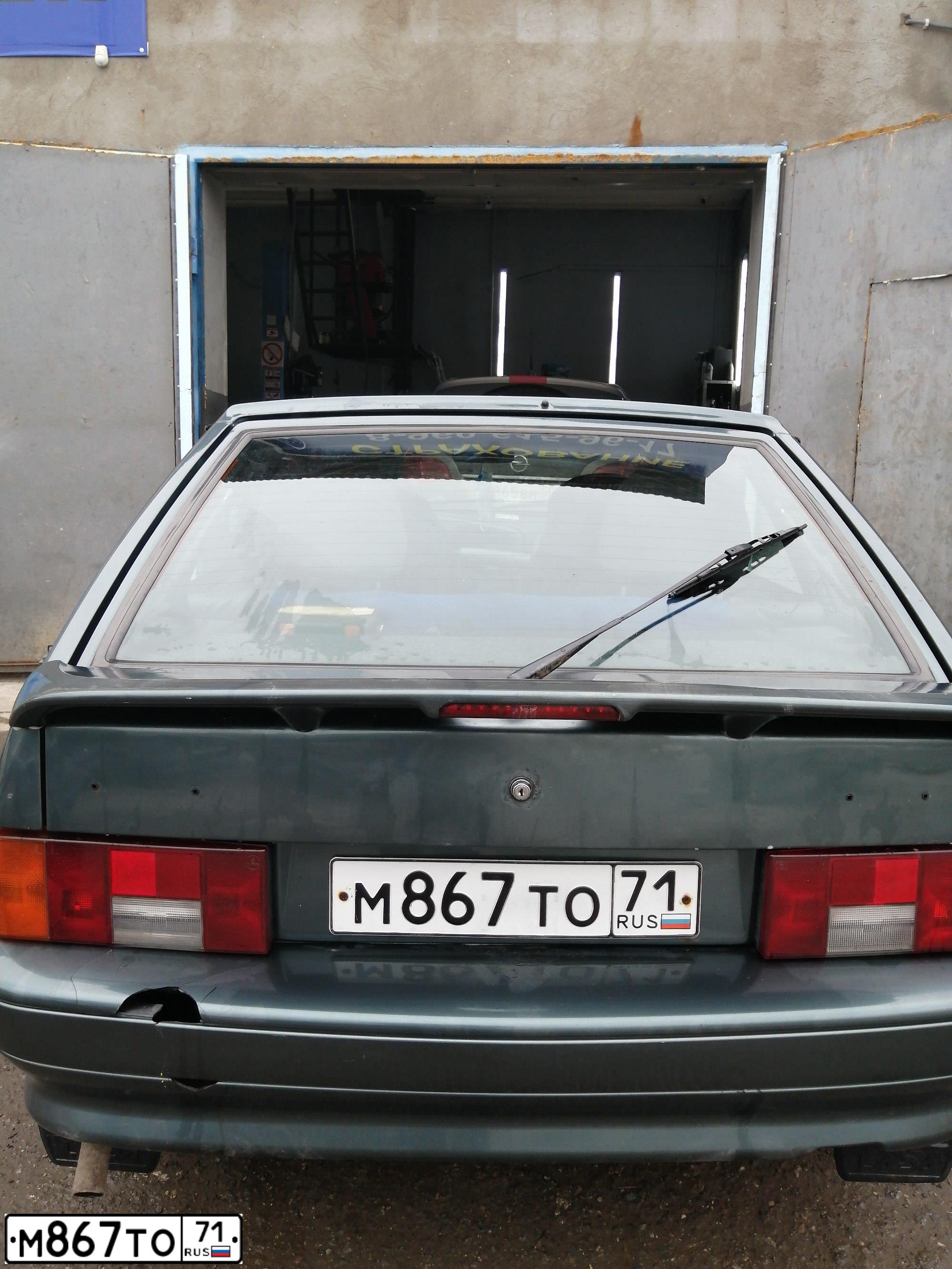 Фото автомобиля LADA 2114 SAMARA, 2009 — госномер М867ТО71. Цвет: СЕРО-СИНЕ-ЗЕЛЕНЫЙ