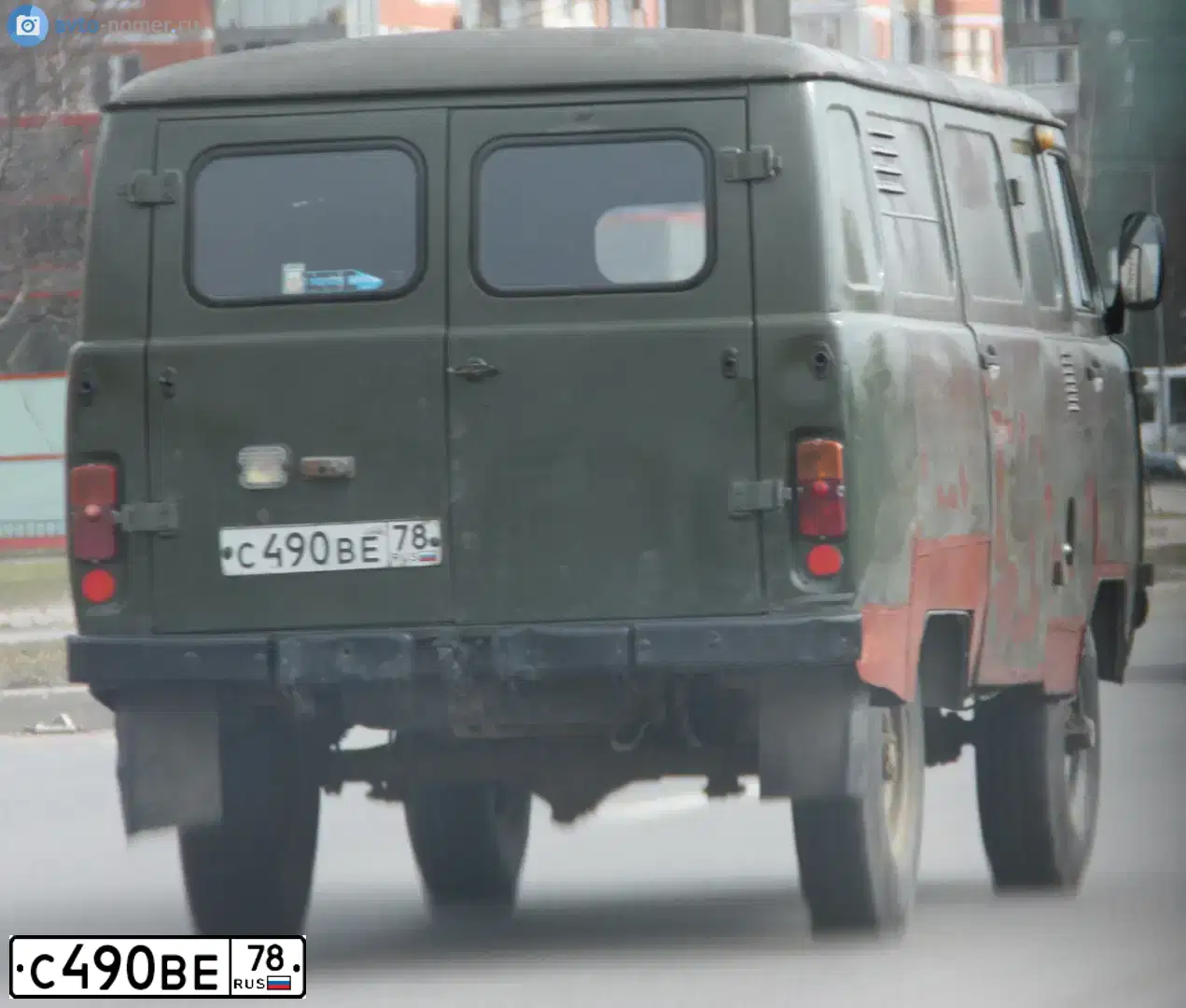 Фото автомобиля UAZ 3741, 2002 — госномер С490ВЕ78. Цвет: ЗАЩИТНЫЙ