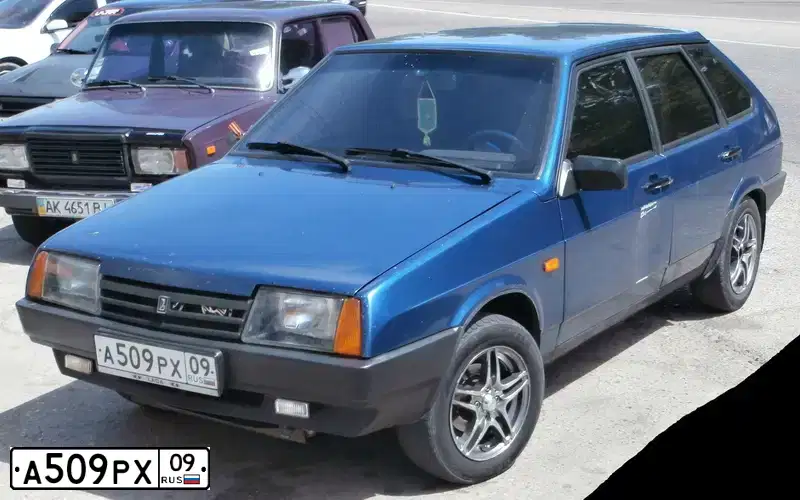 Фото автомобиля LADA 2109, 2004 — госномер С272АК46. Цвет: сине-зеленый