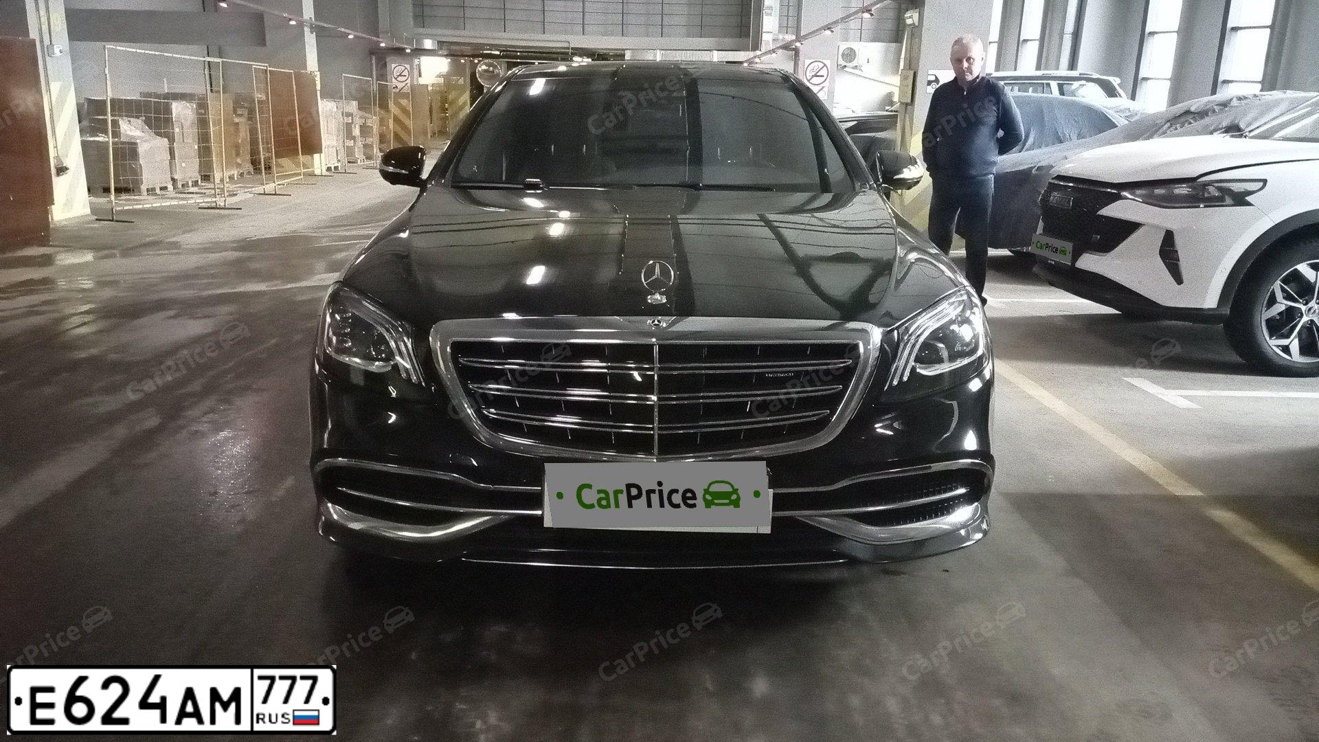 Фото автомобиля MERCEDES S-KLASSE, 2017 — госномер М020НЕ26. Цвет: ЧЕРНЫЙ