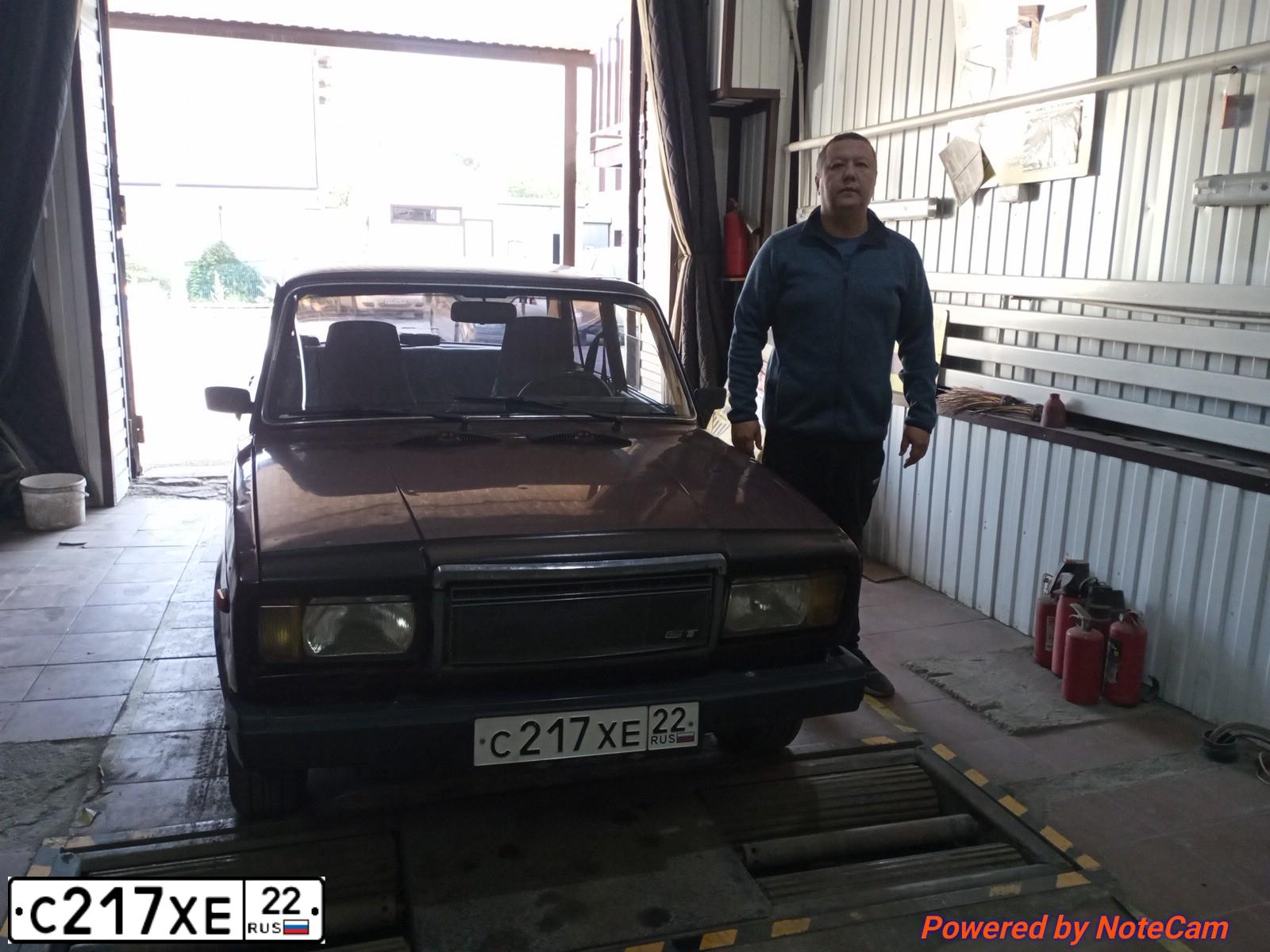 Фото автомобиля LADA 2107, 2005 — госномер С217ХЕ22. Цвет: ТЕМНО-ВИШНЕВЫЙ