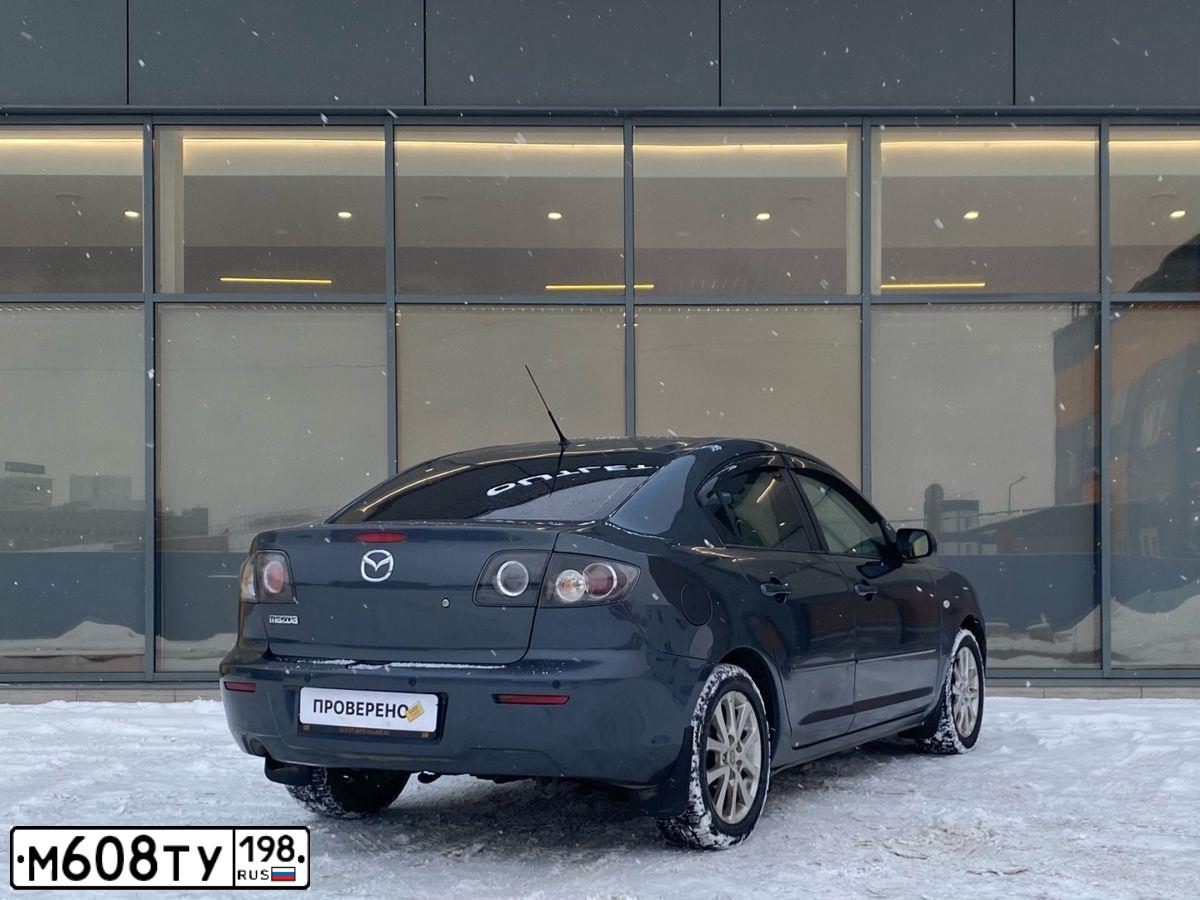 Фото автомобиля MAZDA 3, 2008 — госномер М608ТУ198. Цвет: СЕРЫЙ