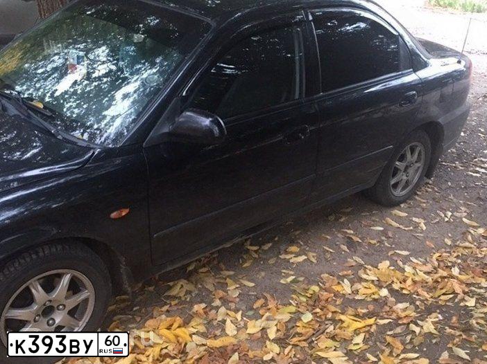 Фото автомобиля KIA SPECTRA, 2007 — госномер О324АО761. Цвет: ЧЕРНЫЙ ЖЕМЧУГ