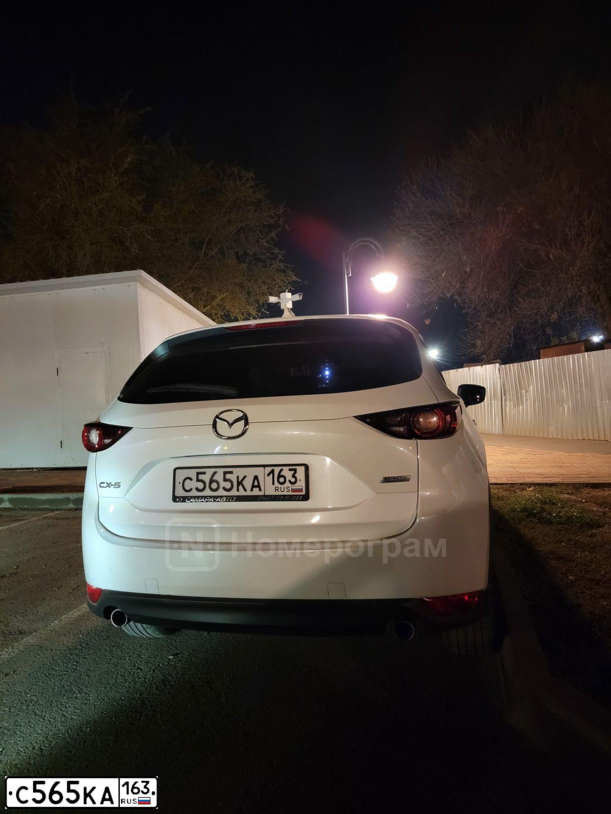Фото автомобиля MAZDA CX-5, 2017 — госномер С565КА163. Цвет: БЕЛЫЙ