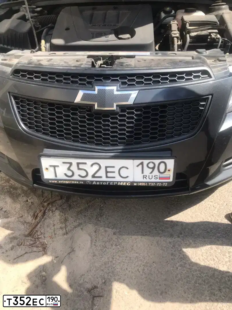 Фото автомобиля CHEVROLET CRUZE, 2009 — госномер У838ЕА136. Цвет: ЧЕРНЫЙ