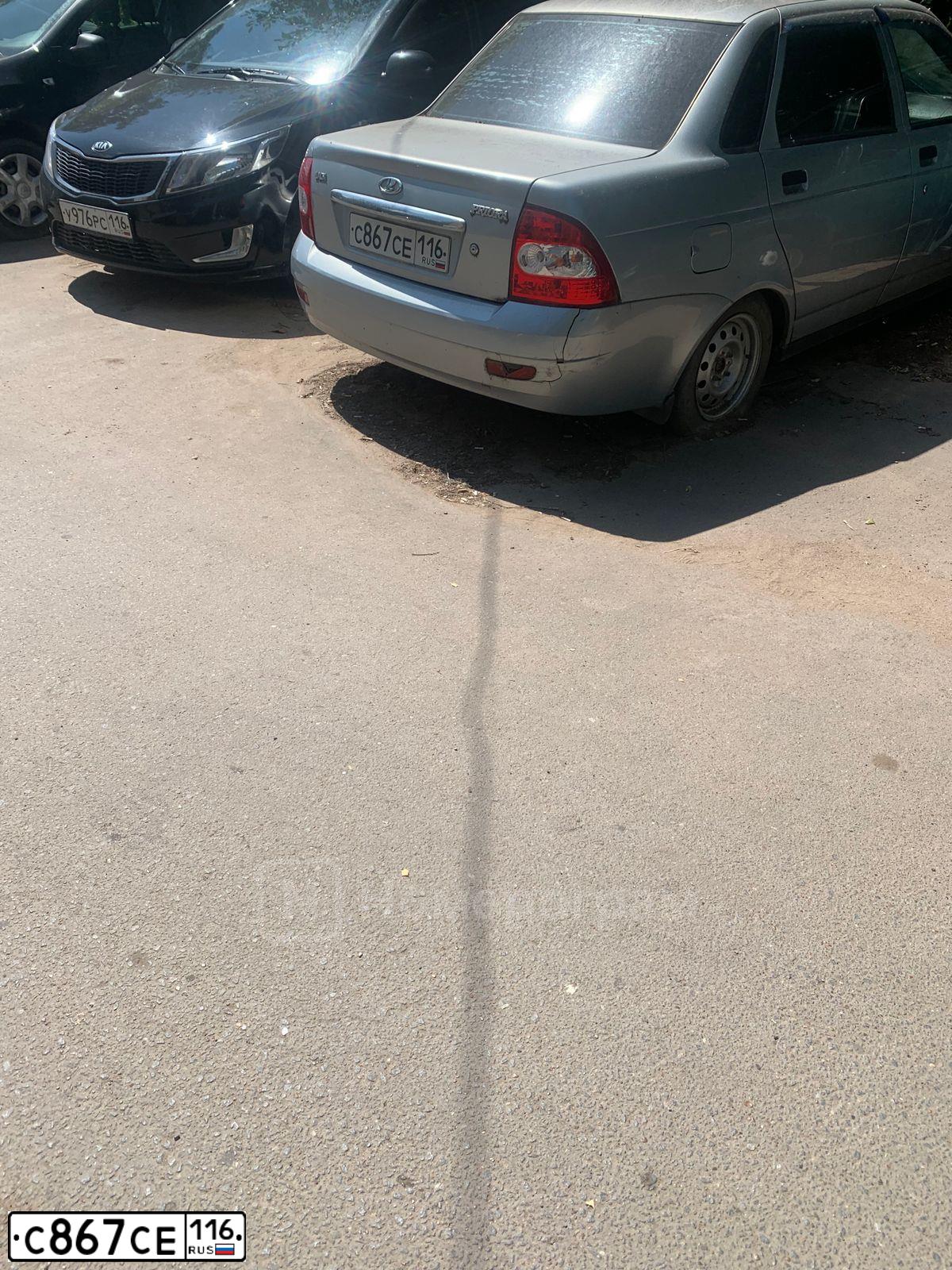 Фото автомобиля LADA 2170 PRIORA, 2007 — госномер С867СЕ116. Цвет: СЕРЕБРИСТО-ГОЛУБОЙ