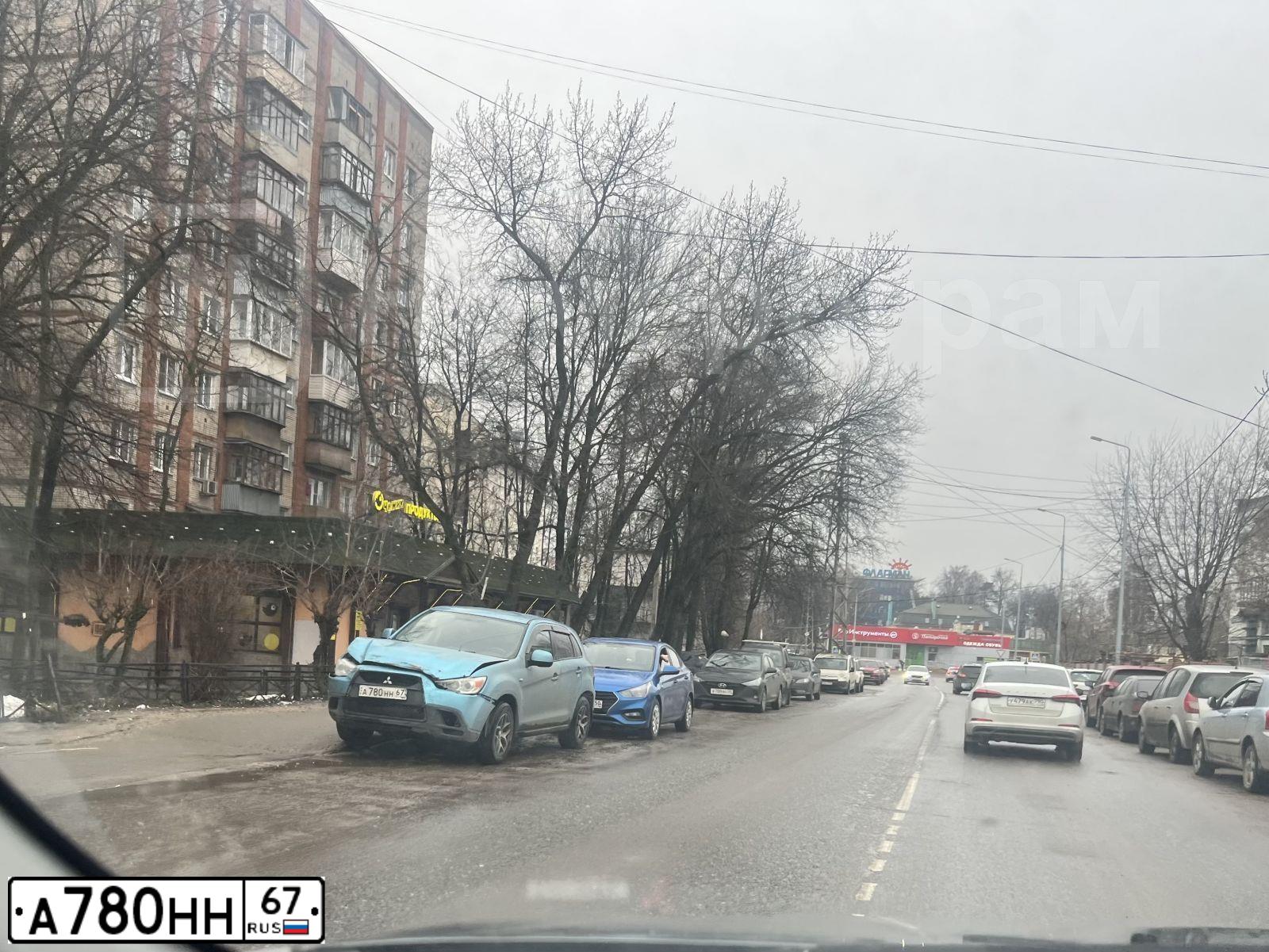 Фото автомобиля MITSUBISHI ASX, 2011 — госномер А780НН67. Цвет: ГОЛУБОЙ