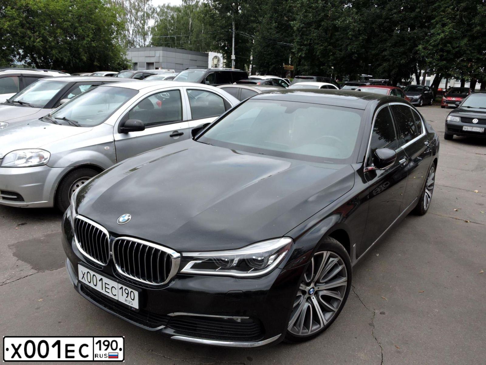 Фото автомобиля BMW 730LD, 2017 — госномер К580НЕ45