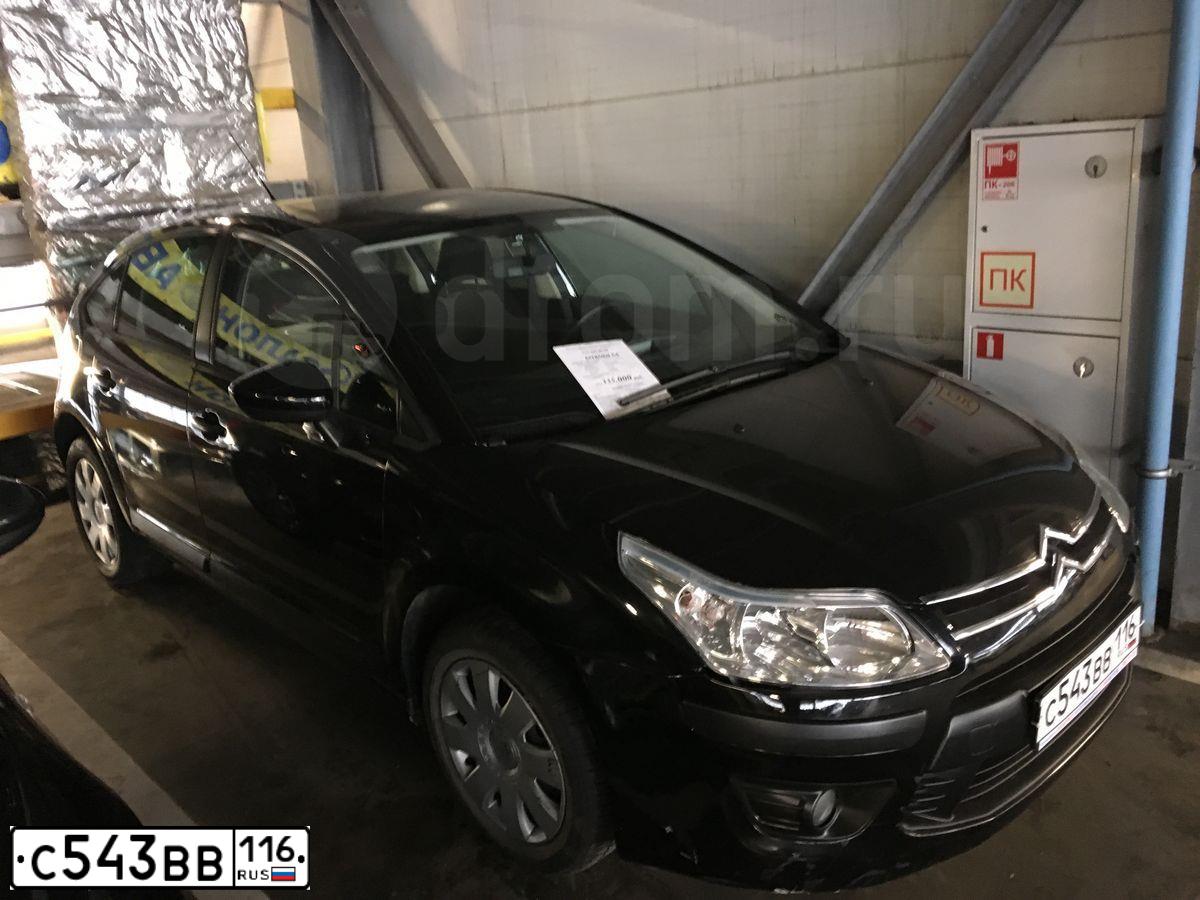 Фото автомобиля CITROEN C4, 2010 — госномер С543ВВ116. Цвет: ЧЕРНЫЙ