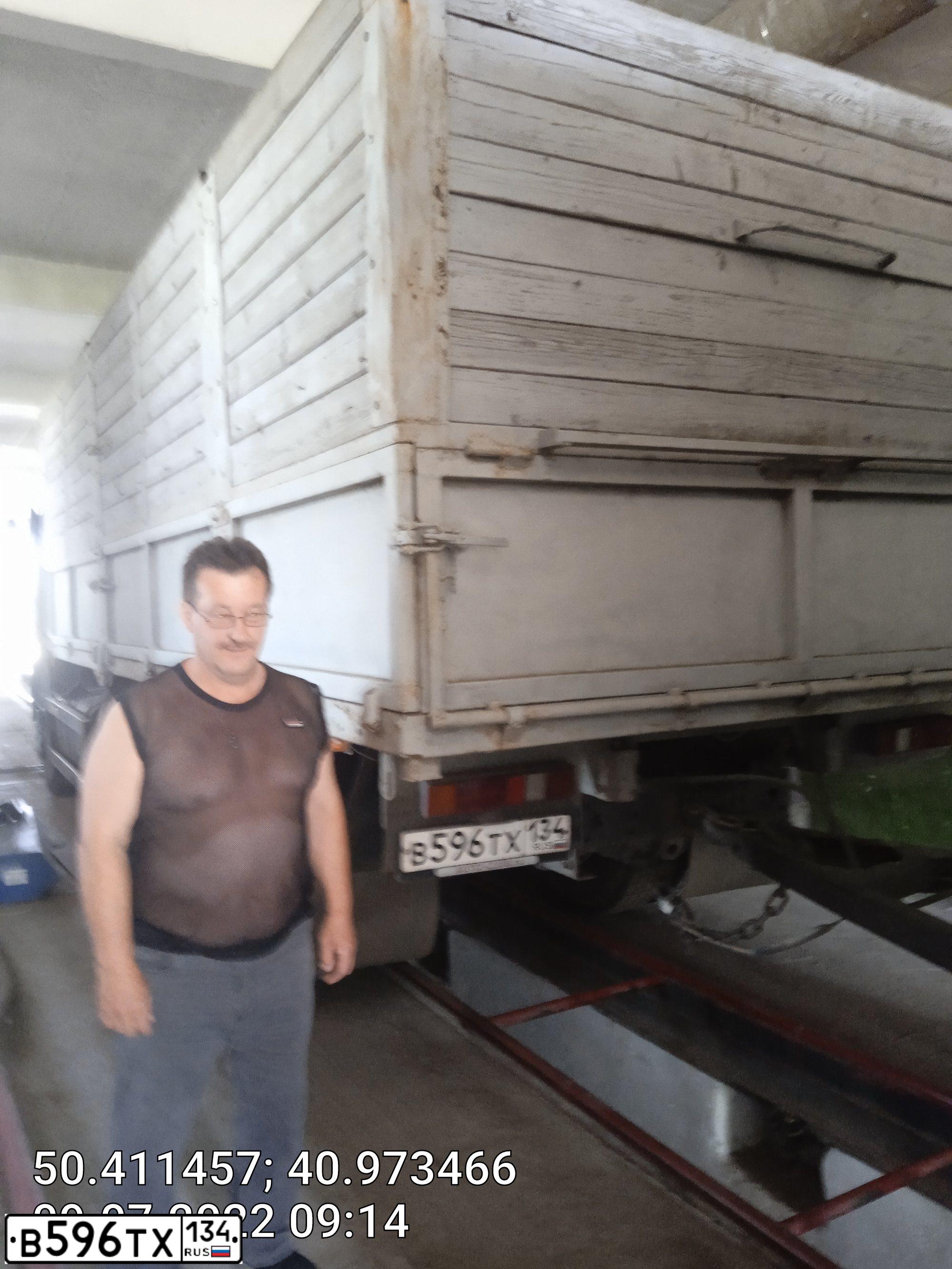 Фото автомобиля KAMAZ 53215 /6X4/, 2004 — госномер В596ТХ134. Цвет: СВЕТЛО-ДЫМЧАТЫЙ