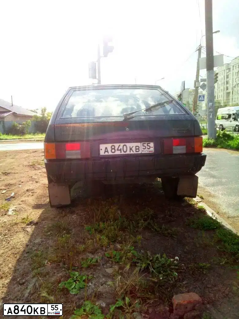 Фото автомобиля LADA 2109 SAMARA, 1995 — госномер А840КВ55. Цвет: ЧЕРНЫЙ