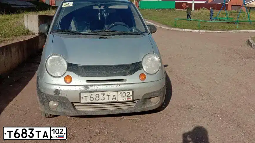 Фото автомобиля DAEWOO MATIZ, 2010 — госномер Т683ТА102. Цвет: СЕРЕБРИСТЫЙ
