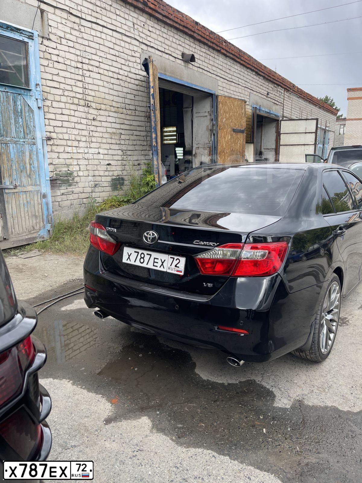 Фото автомобиля TOYOTA CAMRY, 2012 — госномер Х787ЕХ72. Цвет: ЧЕРНЫЙ МЕТАЛЛИК