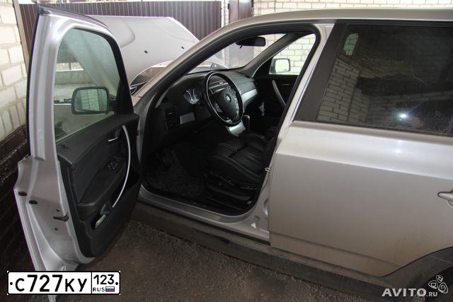Фото автомобиля BMW X3, 2007 — госномер С727КУ123. Цвет: СЕРЕБРИСТЫЙ