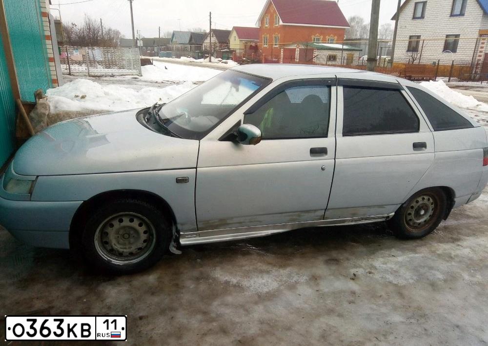 Фото автомобиля LADA 2112, 2005 — госномер У901МВ05. Цвет: Серебристо-Желтый
