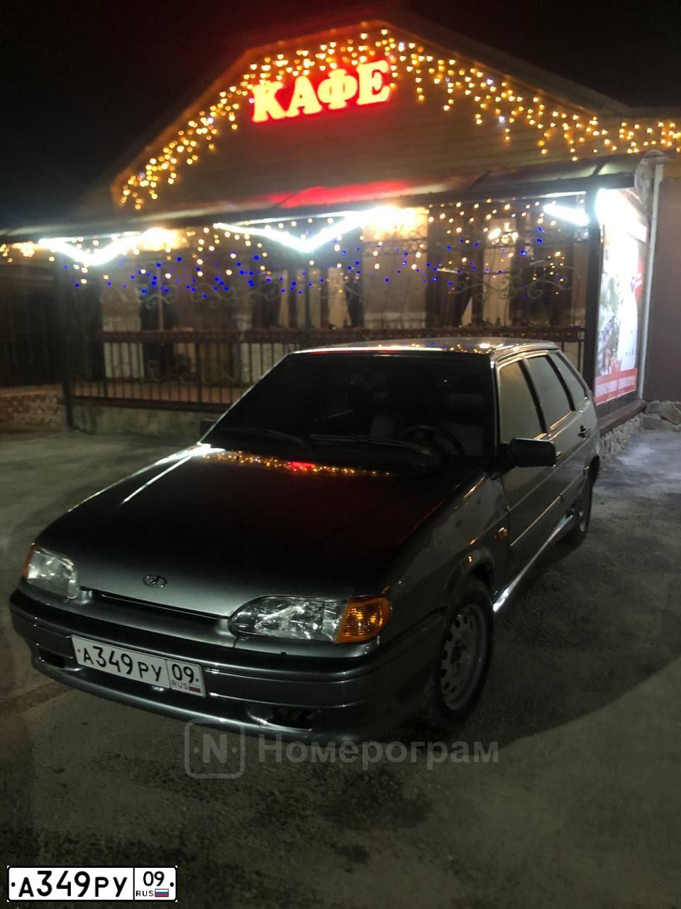Фото автомобиля LADA 2114 SAMARA, 2010 — госномер А349РУ09. Цвет: СРЕДНИЙ СЕРО ЗЕЛЕНЫЙ МЕТАЛ