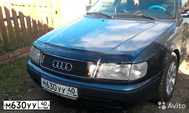 Фото автомобиля AUDI 100, 1991 — госномер Р577ЕУ32. Цвет: синий